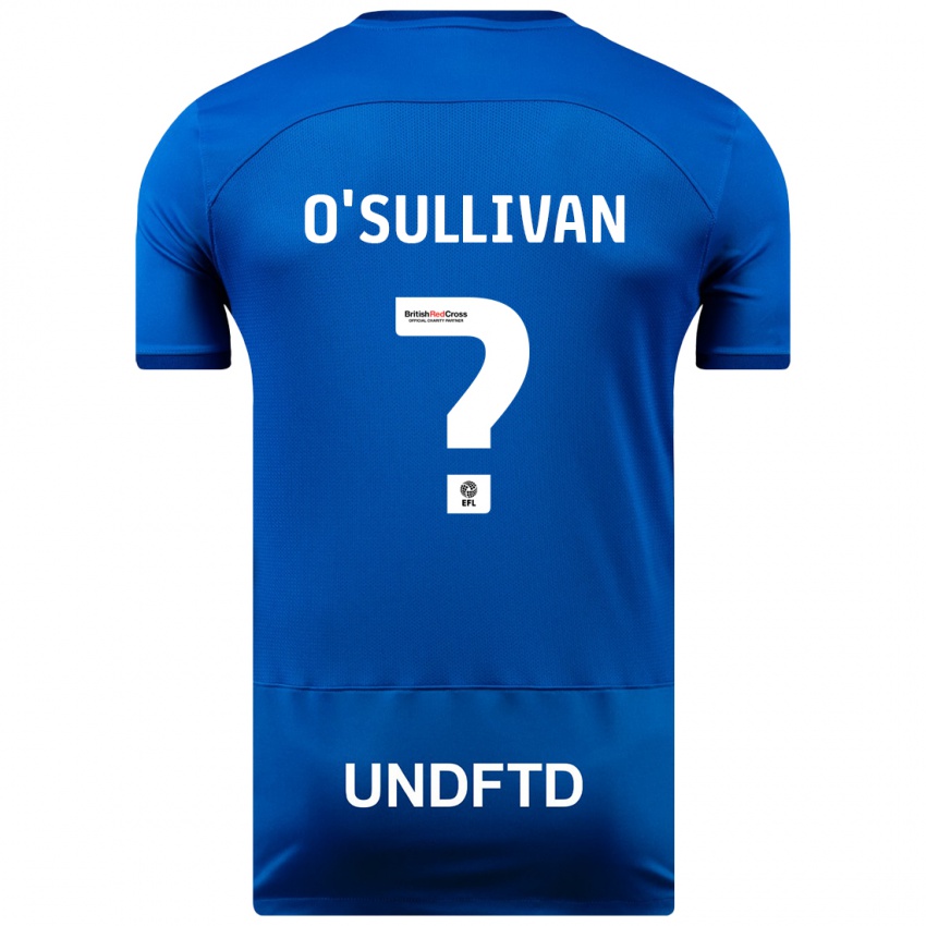 Børn William O'sullivan #0 Blå Hjemmebane Spillertrøjer 2023/24 Trøje T-Shirt