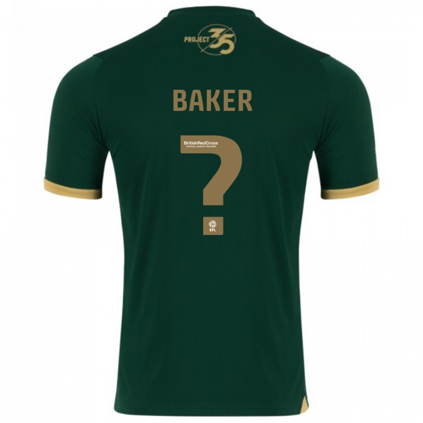 Børn Zak Baker #0 Grøn Hjemmebane Spillertrøjer 2023/24 Trøje T-Shirt