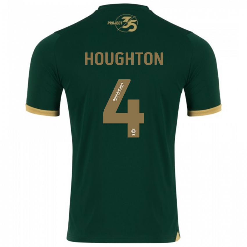 Børn Jordan Houghton #4 Grøn Hjemmebane Spillertrøjer 2023/24 Trøje T-Shirt