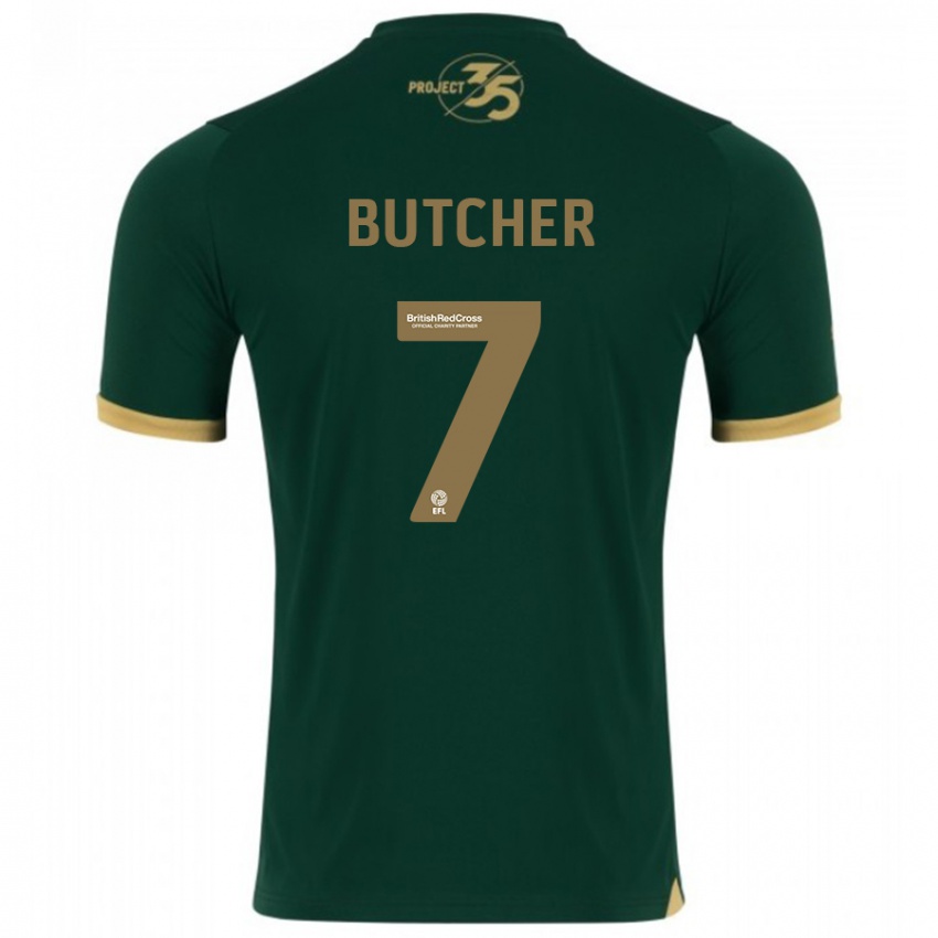 Børn Matt Butcher #7 Grøn Hjemmebane Spillertrøjer 2023/24 Trøje T-Shirt