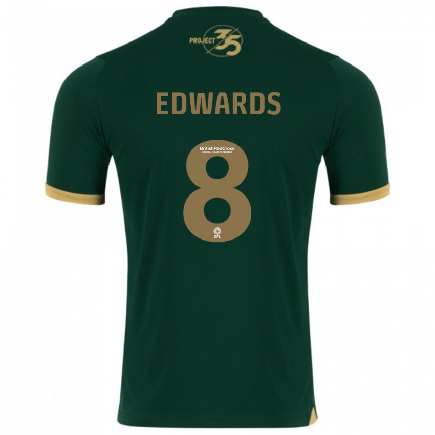 Børn Joe Edwards #8 Grøn Hjemmebane Spillertrøjer 2023/24 Trøje T-Shirt