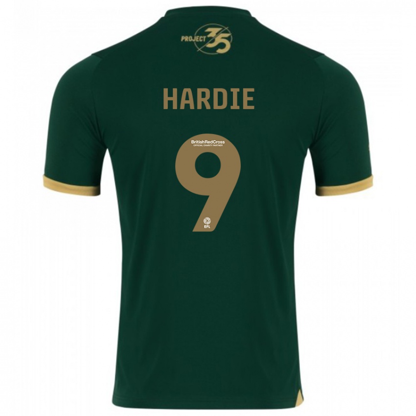 Børn Ryan Hardie #9 Grøn Hjemmebane Spillertrøjer 2023/24 Trøje T-Shirt