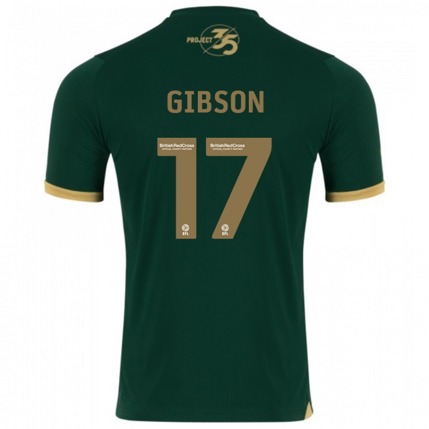 Børn Lewis Gibson #17 Grøn Hjemmebane Spillertrøjer 2023/24 Trøje T-Shirt