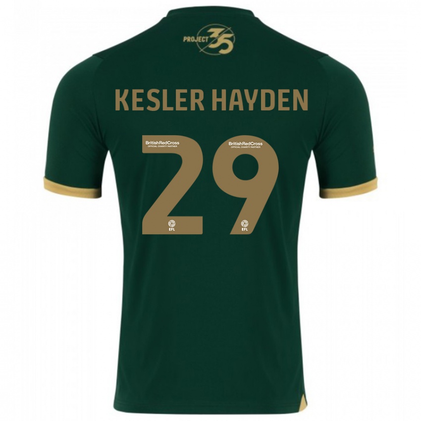 Børn Kaine Kesler-Hayden #29 Grøn Hjemmebane Spillertrøjer 2023/24 Trøje T-Shirt