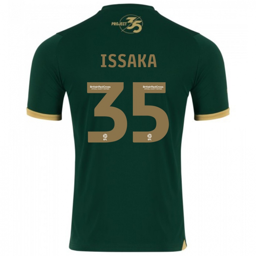 Børn Freddie Issaka #35 Grøn Hjemmebane Spillertrøjer 2023/24 Trøje T-Shirt