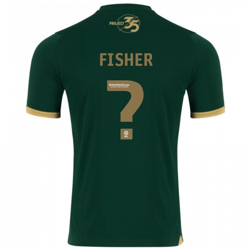 Børn Cole Fisher #0 Grøn Hjemmebane Spillertrøjer 2023/24 Trøje T-Shirt