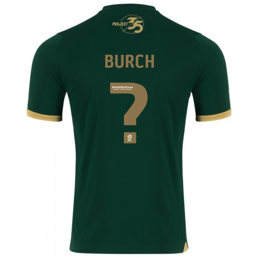 Børn Kian Burch #0 Grøn Hjemmebane Spillertrøjer 2023/24 Trøje T-Shirt