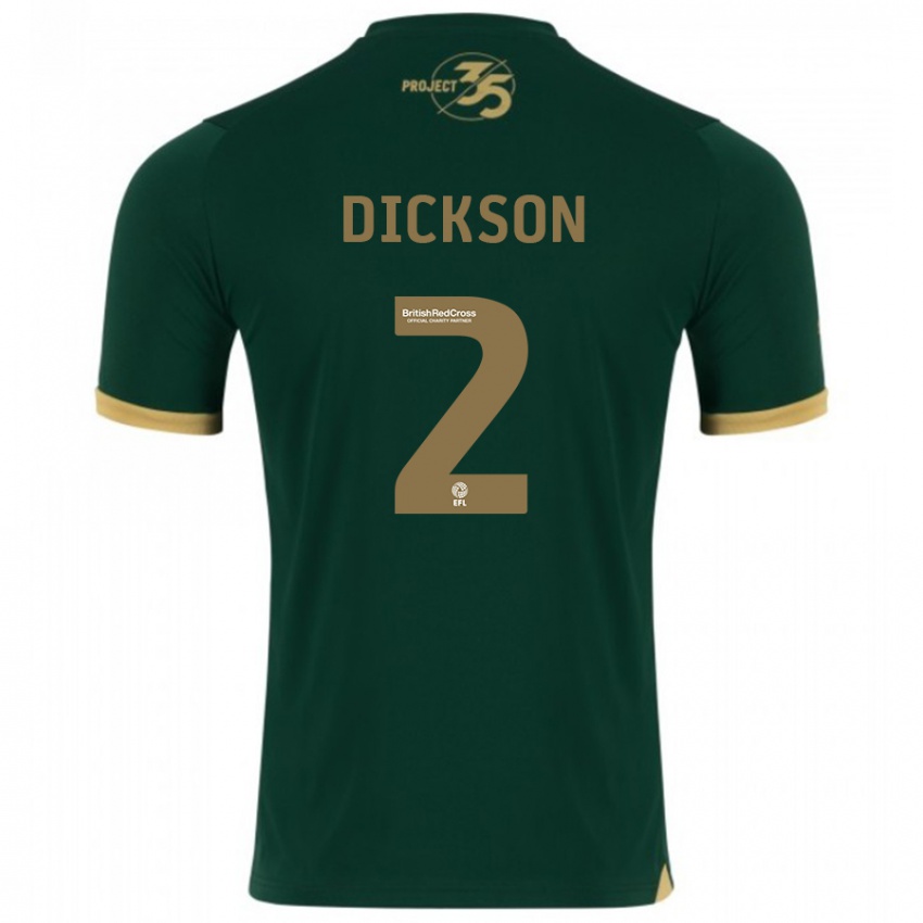 Børn Katie Dickson #2 Grøn Hjemmebane Spillertrøjer 2023/24 Trøje T-Shirt