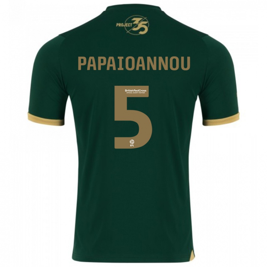 Børn Panagiota Papaioannou #5 Grøn Hjemmebane Spillertrøjer 2023/24 Trøje T-Shirt