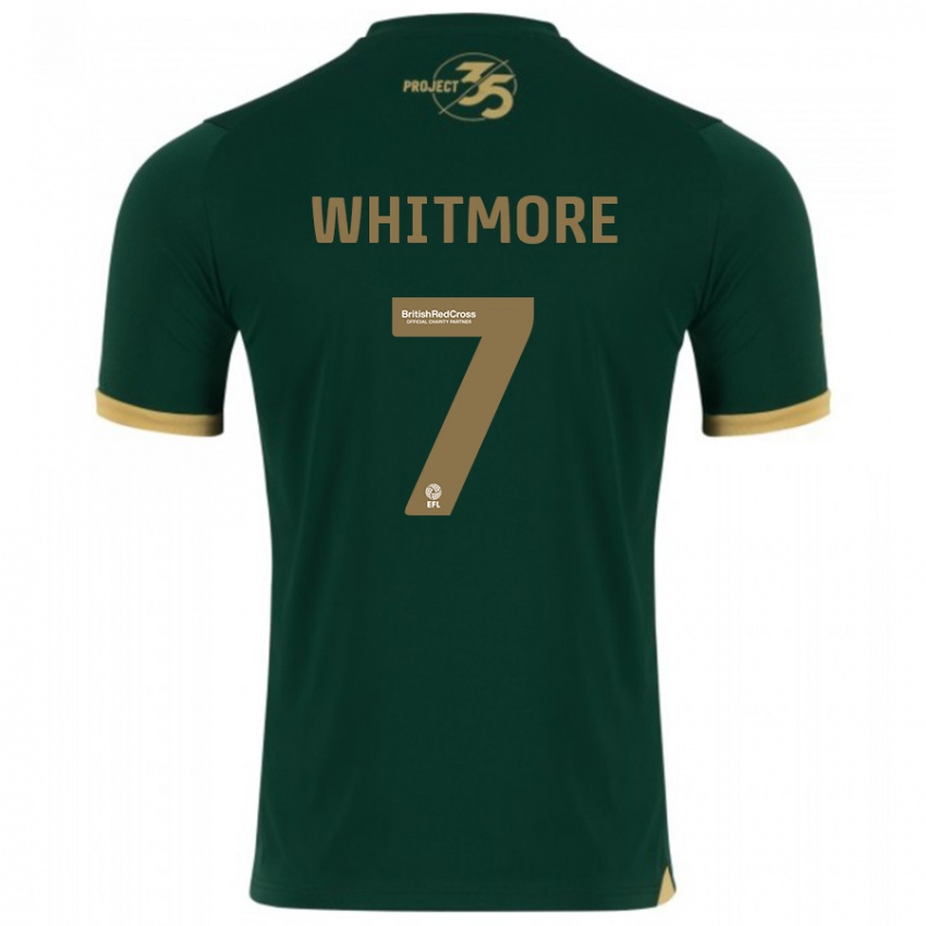 Børn Charlotte Whitmore #7 Grøn Hjemmebane Spillertrøjer 2023/24 Trøje T-Shirt