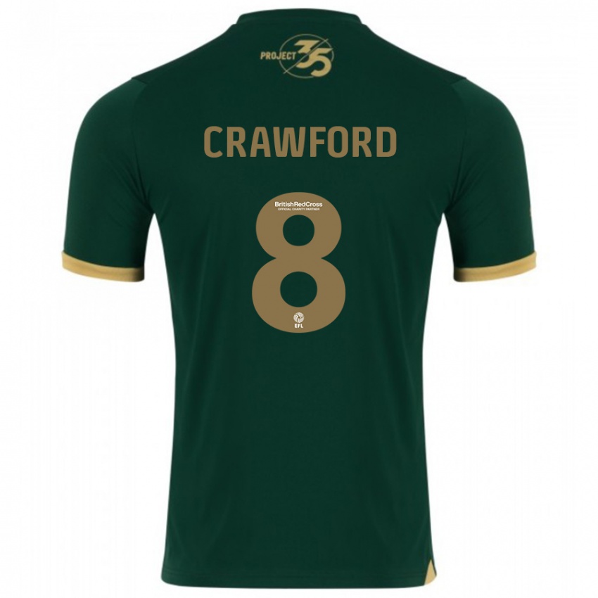 Børn Imy Crawford #8 Grøn Hjemmebane Spillertrøjer 2023/24 Trøje T-Shirt