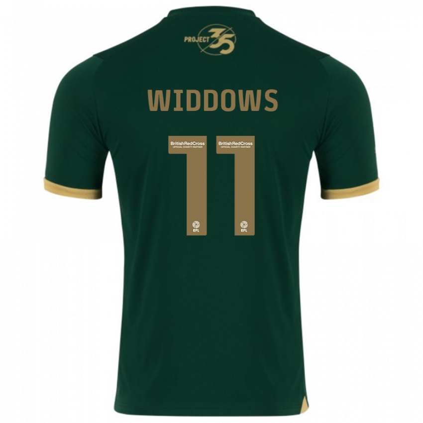 Børn Jade Widdows #11 Grøn Hjemmebane Spillertrøjer 2023/24 Trøje T-Shirt