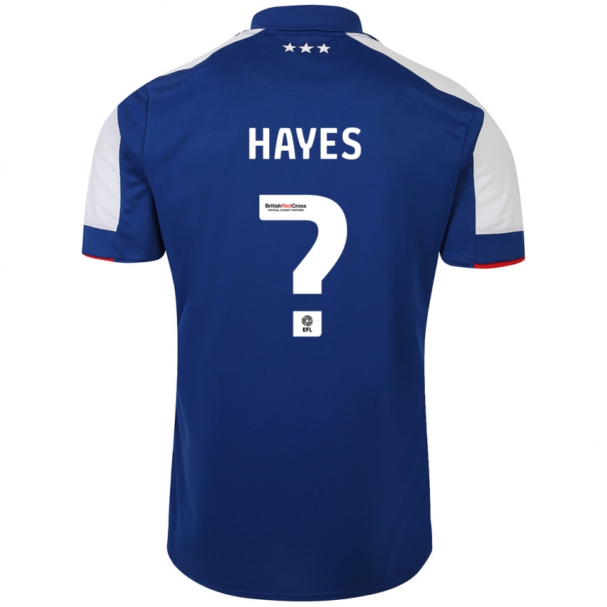 Børn Nick Hayes #0 Blå Hjemmebane Spillertrøjer 2023/24 Trøje T-Shirt