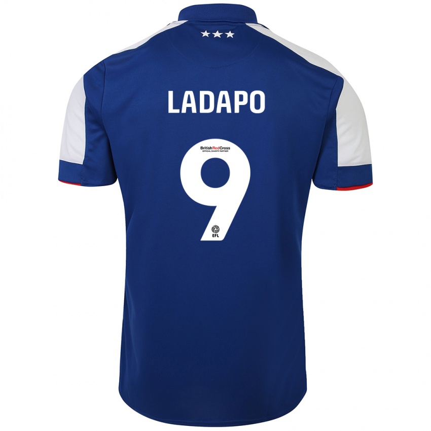 Børn Freddie Ladapo #9 Blå Hjemmebane Spillertrøjer 2023/24 Trøje T-Shirt
