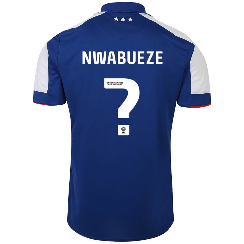 Børn Jesse Nwabueze #0 Blå Hjemmebane Spillertrøjer 2023/24 Trøje T-Shirt