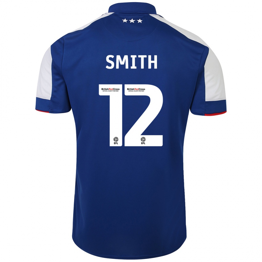Børn Olivia Smith #12 Blå Hjemmebane Spillertrøjer 2023/24 Trøje T-Shirt