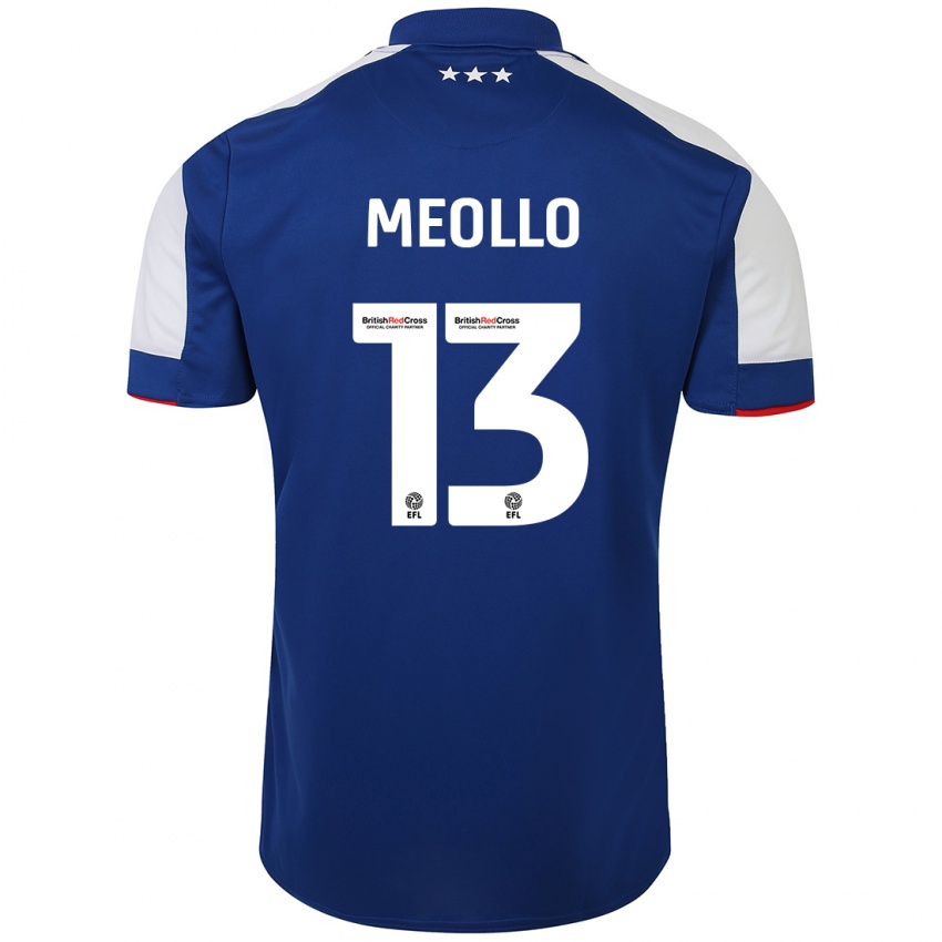 Børn Nina Meollo #13 Blå Hjemmebane Spillertrøjer 2023/24 Trøje T-Shirt