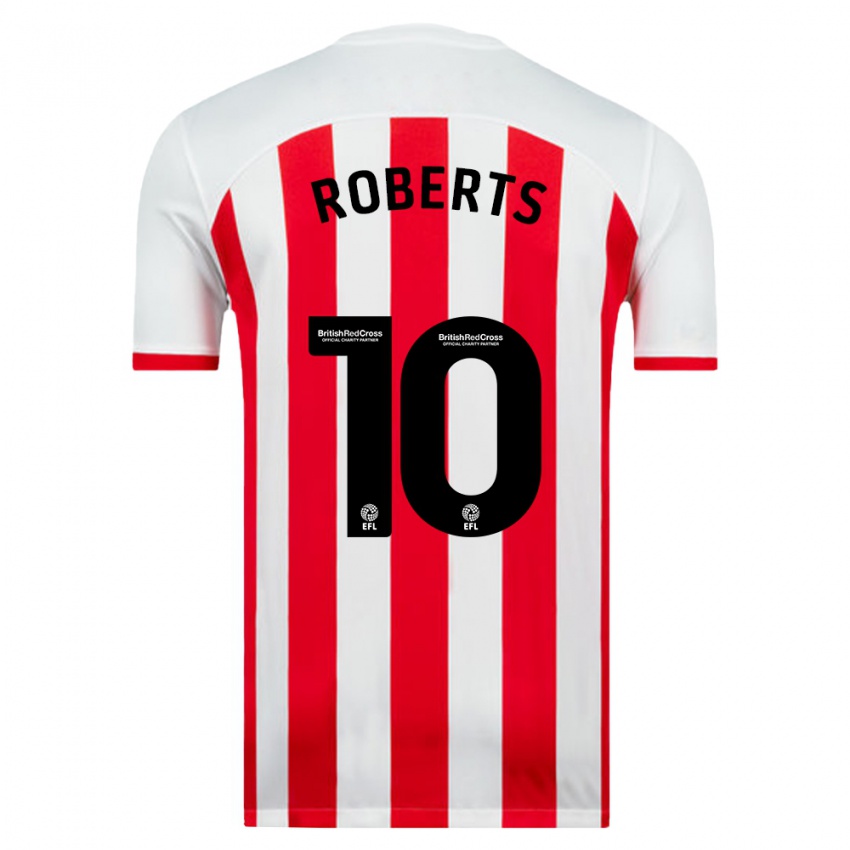 Børn Patrick Roberts #10 Hvid Hjemmebane Spillertrøjer 2023/24 Trøje T-Shirt