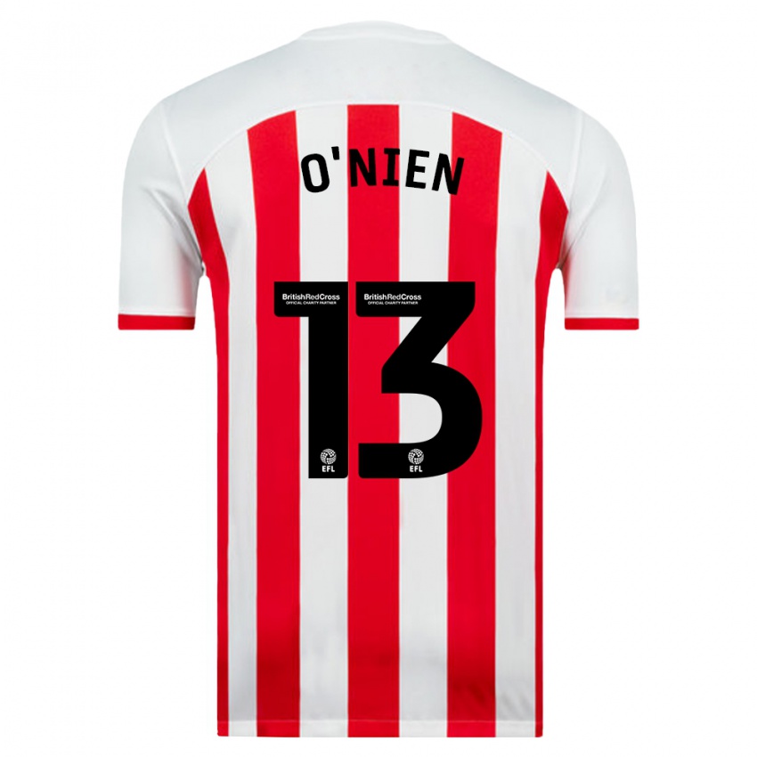 Børn Luke O'nien #13 Hvid Hjemmebane Spillertrøjer 2023/24 Trøje T-Shirt