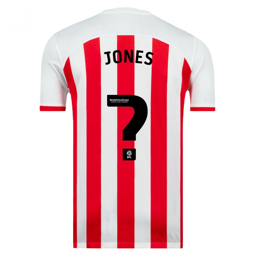 Børn Jenson Jones #0 Hvid Hjemmebane Spillertrøjer 2023/24 Trøje T-Shirt