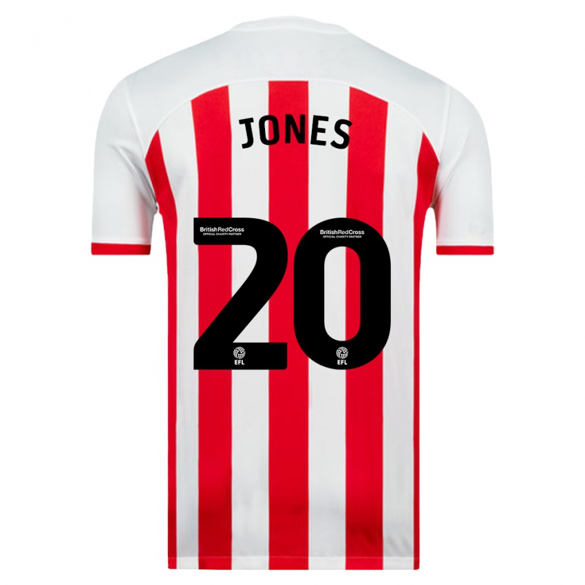 Børn Ellen Jones #20 Hvid Hjemmebane Spillertrøjer 2023/24 Trøje T-Shirt