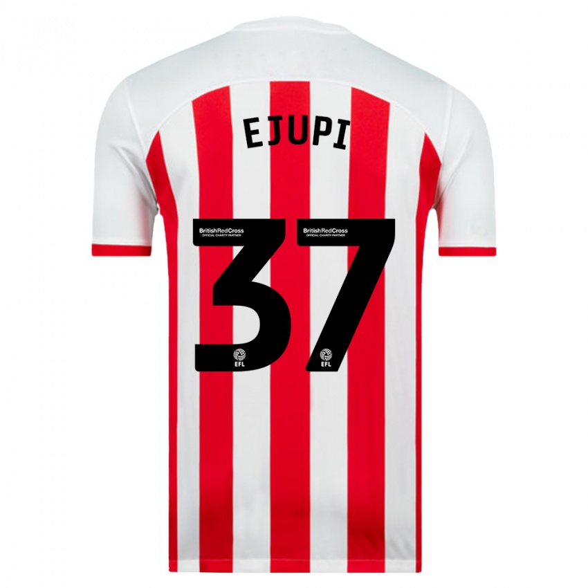 Børn Elizabeta Ejupi #37 Hvid Hjemmebane Spillertrøjer 2023/24 Trøje T-Shirt