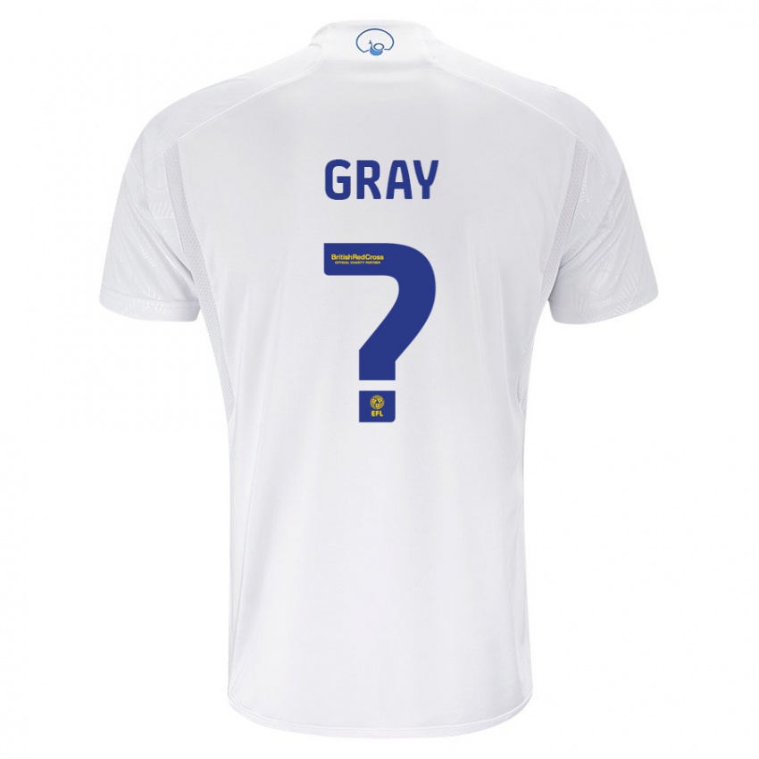 Børn Harry Gray #0 Hvid Hjemmebane Spillertrøjer 2023/24 Trøje T-Shirt
