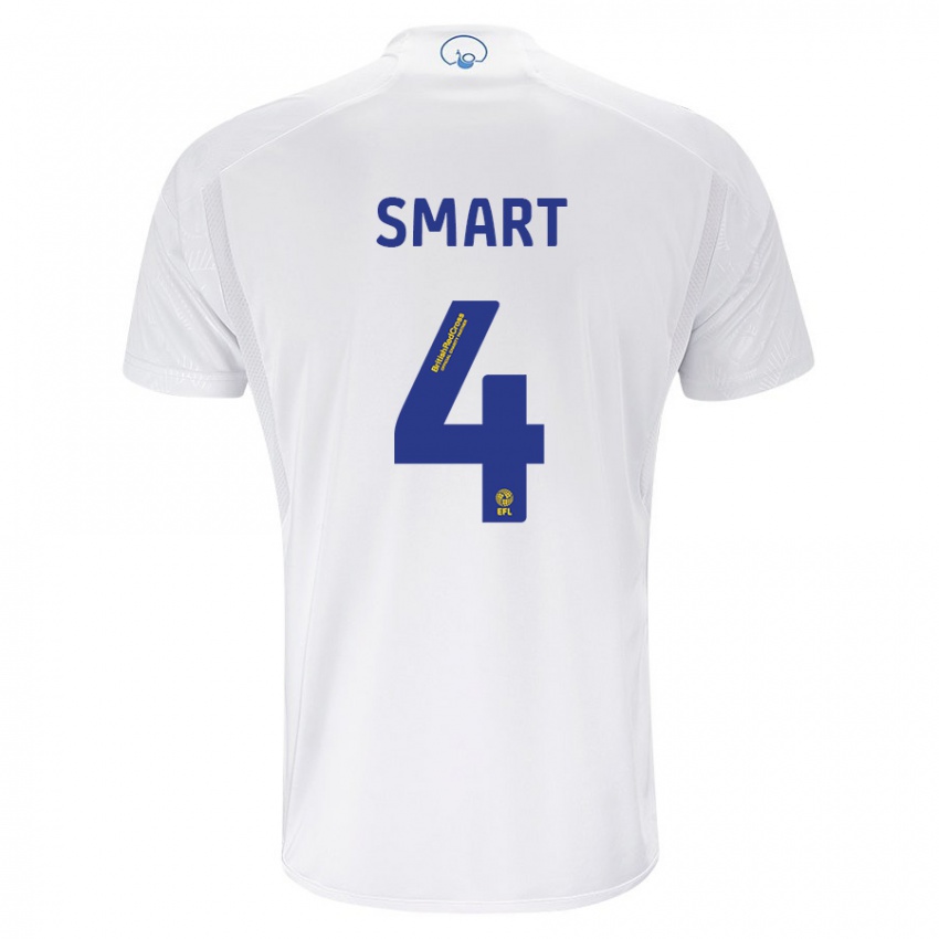 Børn Olivia Smart #4 Hvid Hjemmebane Spillertrøjer 2023/24 Trøje T-Shirt