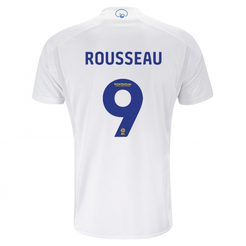 Børn Jess Rousseau #9 Hvid Hjemmebane Spillertrøjer 2023/24 Trøje T-Shirt