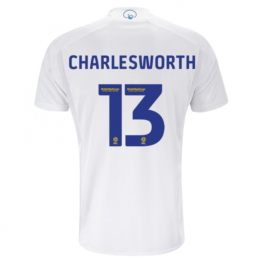 Børn Millie Robshaw-Charlesworth #13 Hvid Hjemmebane Spillertrøjer 2023/24 Trøje T-Shirt