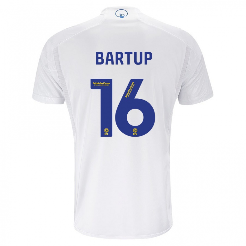Børn Laura Bartup #16 Hvid Hjemmebane Spillertrøjer 2023/24 Trøje T-Shirt