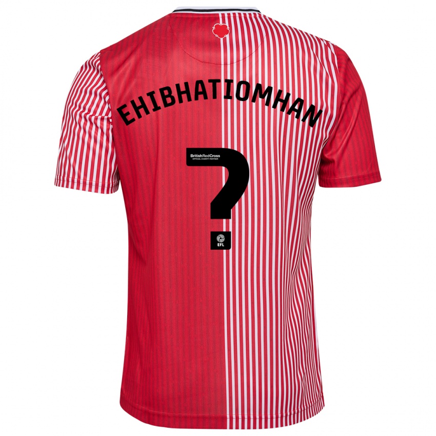 Børn Princewill Ehibhatiomhan #0 Rød Hjemmebane Spillertrøjer 2023/24 Trøje T-Shirt