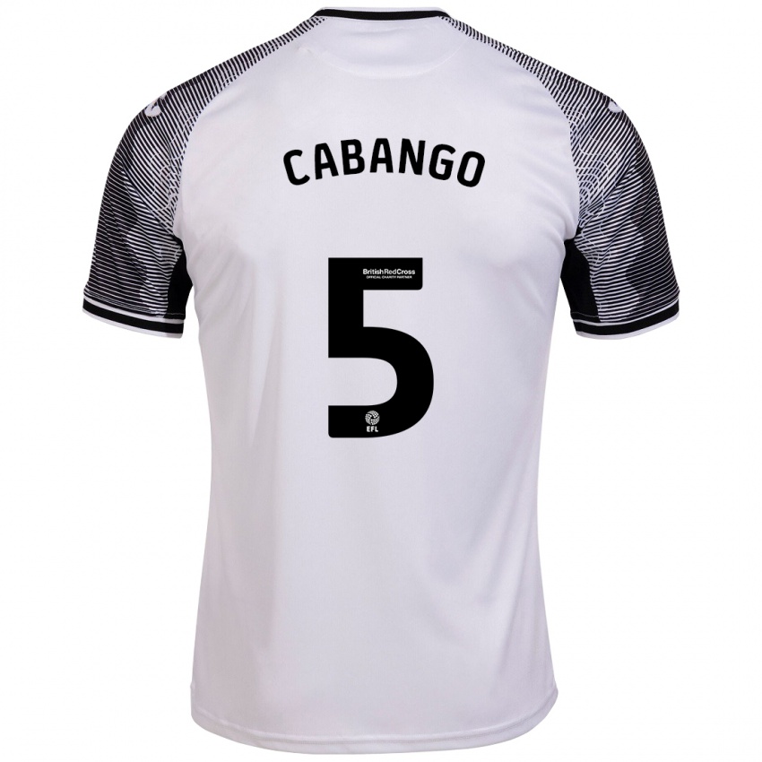Børn Ben Cabango #5 Hvid Hjemmebane Spillertrøjer 2023/24 Trøje T-Shirt