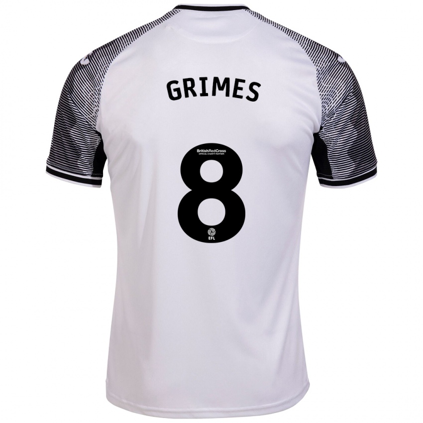 Børn Matt Grimes #8 Hvid Hjemmebane Spillertrøjer 2023/24 Trøje T-Shirt