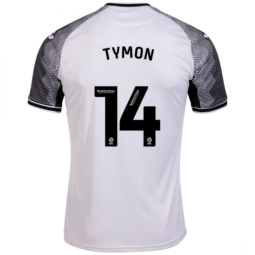 Børn Josh Tymon #14 Hvid Hjemmebane Spillertrøjer 2023/24 Trøje T-Shirt
