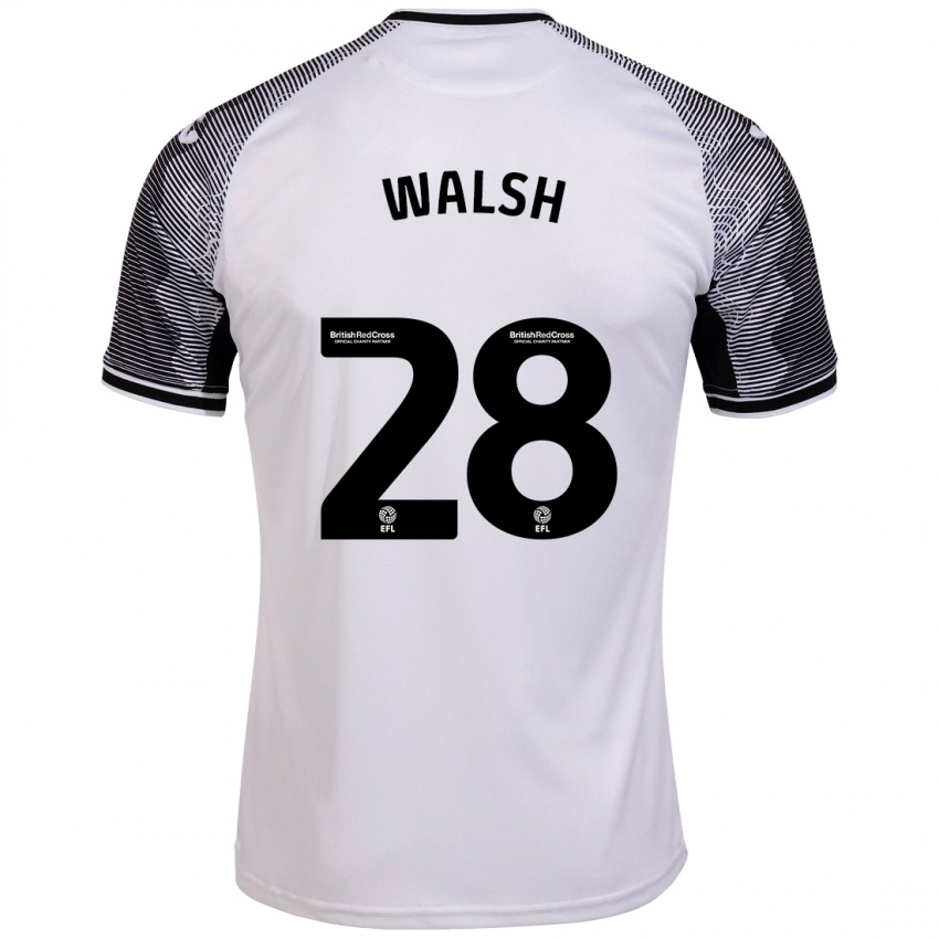 Børn Liam Walsh #28 Hvid Hjemmebane Spillertrøjer 2023/24 Trøje T-Shirt