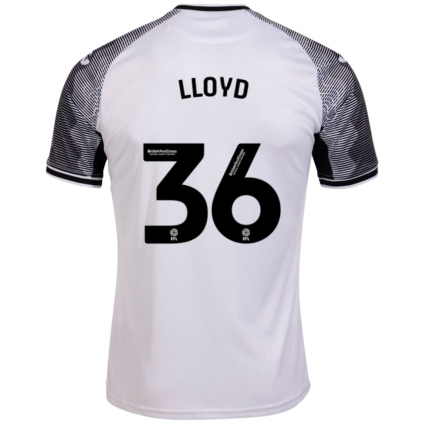 Børn Ben Lloyd #36 Hvid Hjemmebane Spillertrøjer 2023/24 Trøje T-Shirt