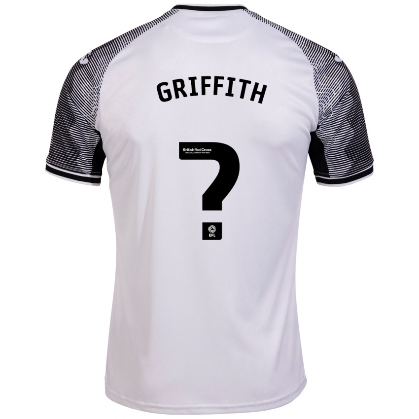 Børn Yori Griffith #0 Hvid Hjemmebane Spillertrøjer 2023/24 Trøje T-Shirt