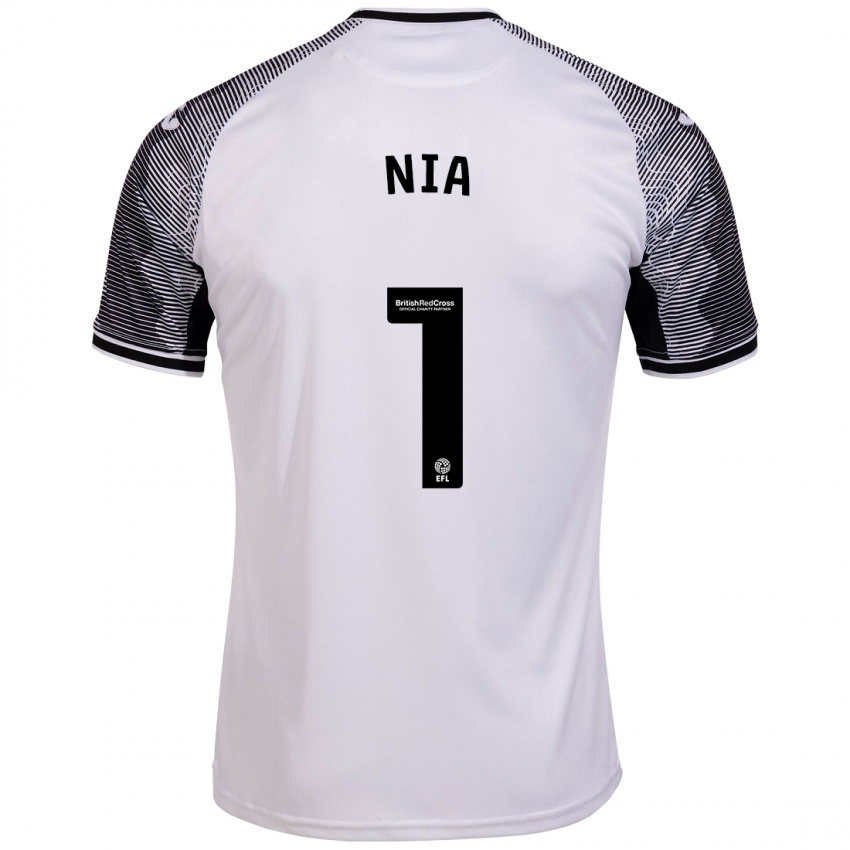 Børn Ffion Rees Nia #1 Hvid Hjemmebane Spillertrøjer 2023/24 Trøje T-Shirt