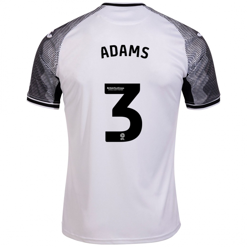 Børn Sarah Adams #3 Hvid Hjemmebane Spillertrøjer 2023/24 Trøje T-Shirt