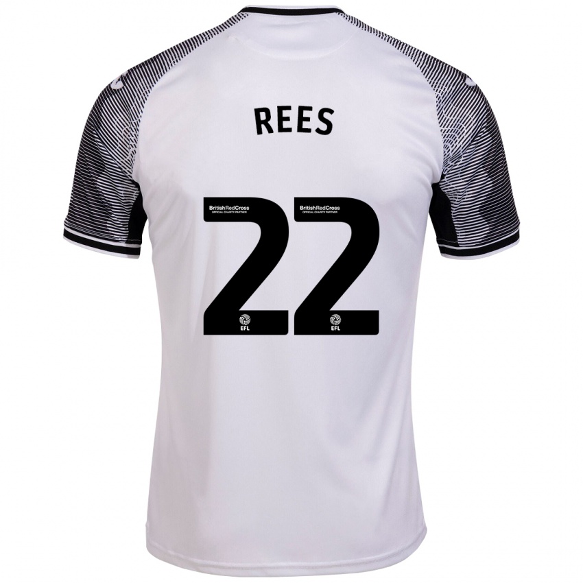 Børn Nia Rees #22 Hvid Hjemmebane Spillertrøjer 2023/24 Trøje T-Shirt