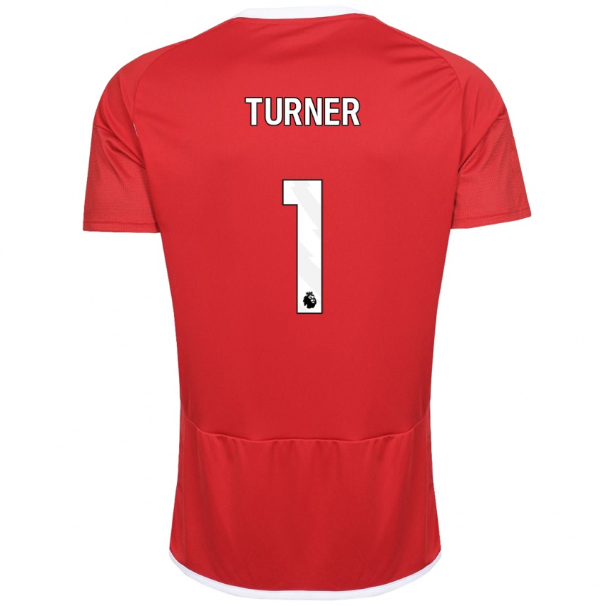 Børn Matt Turner #1 Rød Hjemmebane Spillertrøjer 2023/24 Trøje T-Shirt