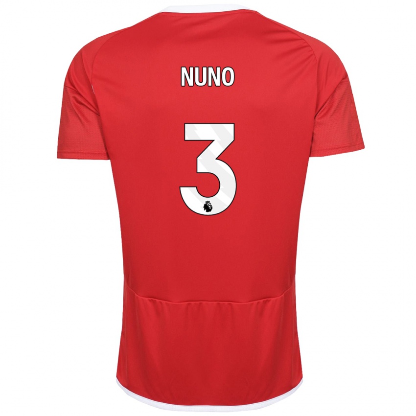 Børn Nuno Tavares #3 Rød Hjemmebane Spillertrøjer 2023/24 Trøje T-Shirt