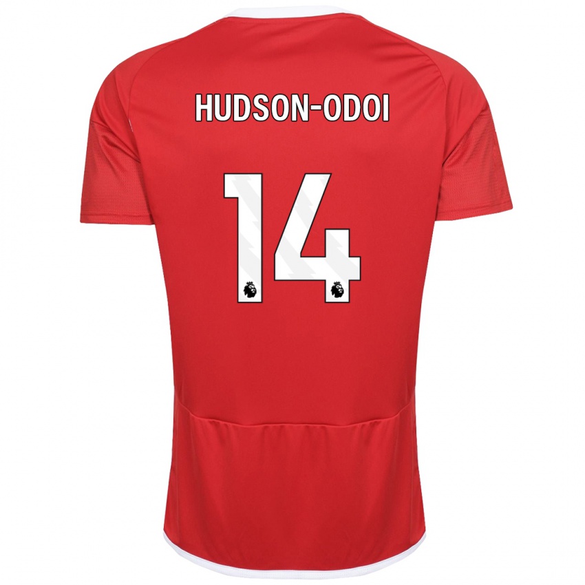 Børn Callum Hudson-Odoi #14 Rød Hjemmebane Spillertrøjer 2023/24 Trøje T-Shirt