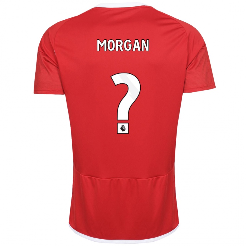 Børn Elijah Morgan #0 Rød Hjemmebane Spillertrøjer 2023/24 Trøje T-Shirt