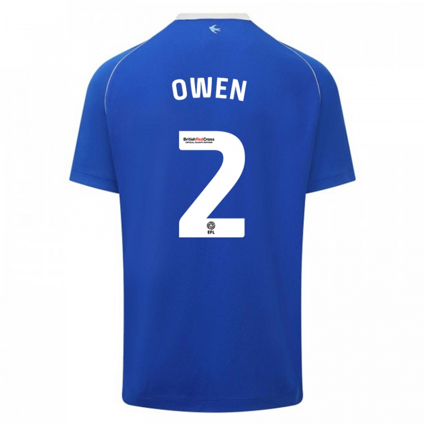 Børn Lisa Owen #2 Blå Hjemmebane Spillertrøjer 2023/24 Trøje T-Shirt