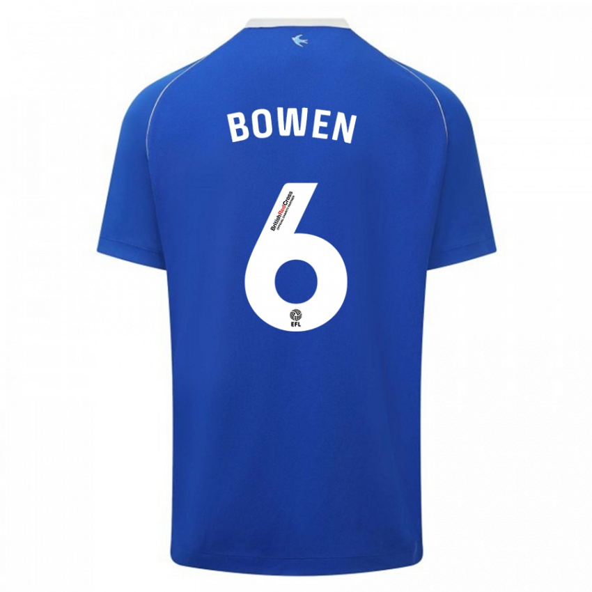 Børn Megan Bowen #6 Blå Hjemmebane Spillertrøjer 2023/24 Trøje T-Shirt