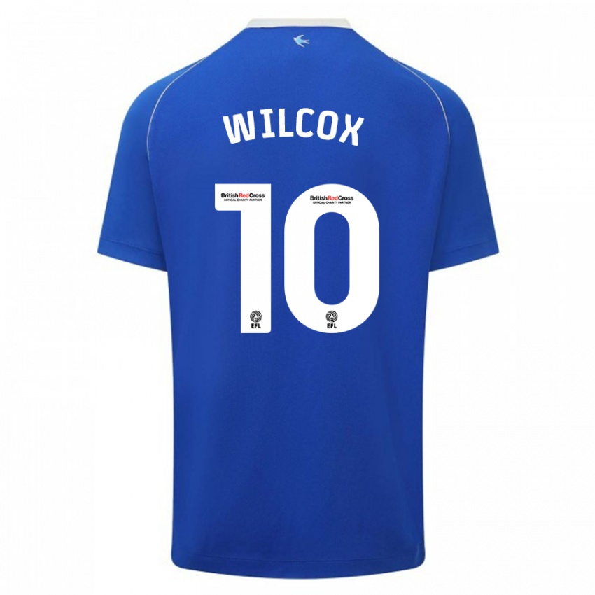 Børn Danielle Wilcox #10 Blå Hjemmebane Spillertrøjer 2023/24 Trøje T-Shirt