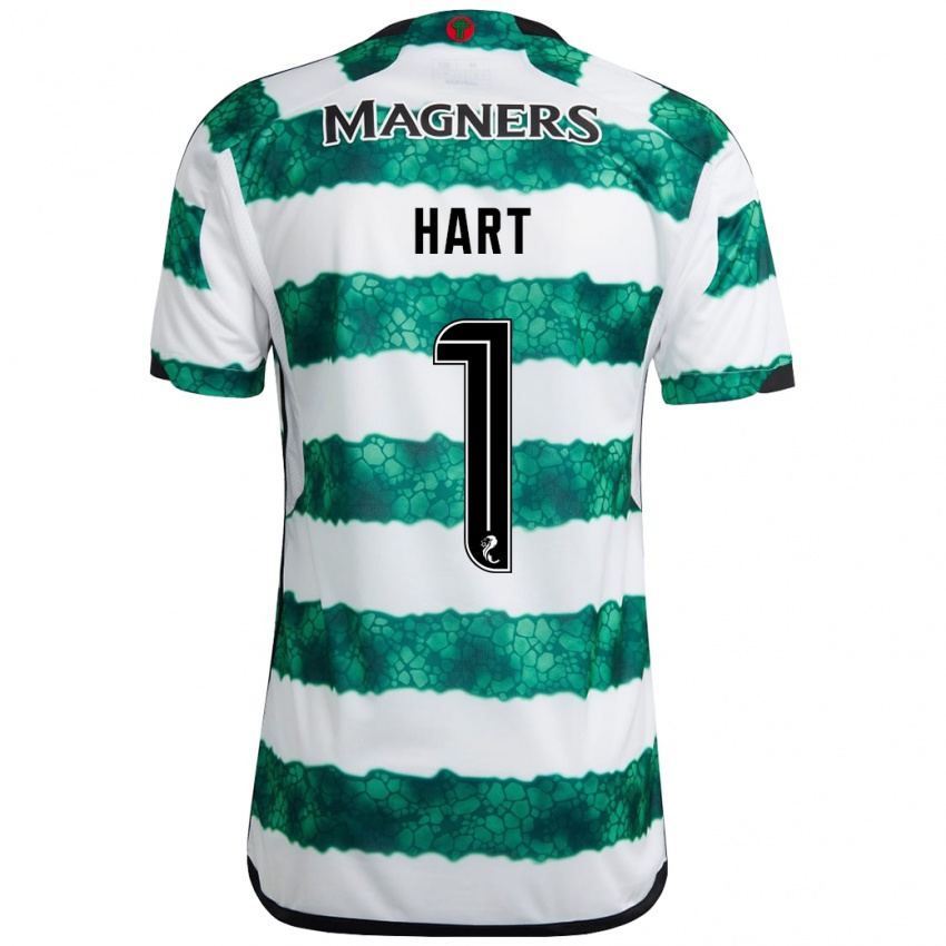 Børn Joe Hart #1 Grøn Hjemmebane Spillertrøjer 2023/24 Trøje T-Shirt