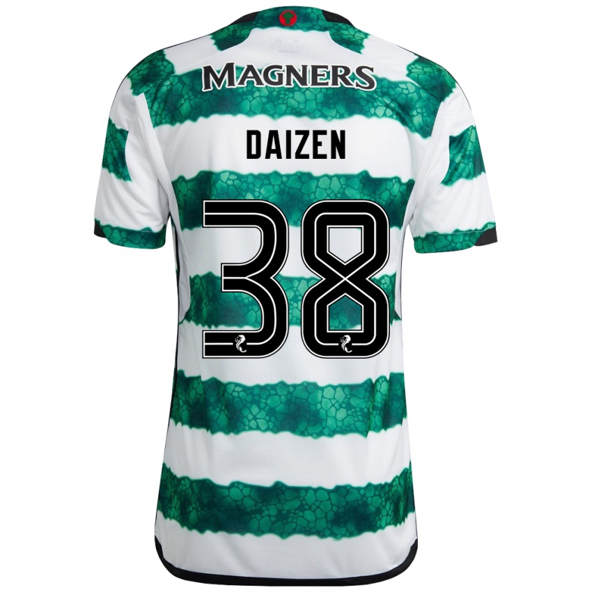 Børn Daizen Maeda #38 Grøn Hjemmebane Spillertrøjer 2023/24 Trøje T-Shirt